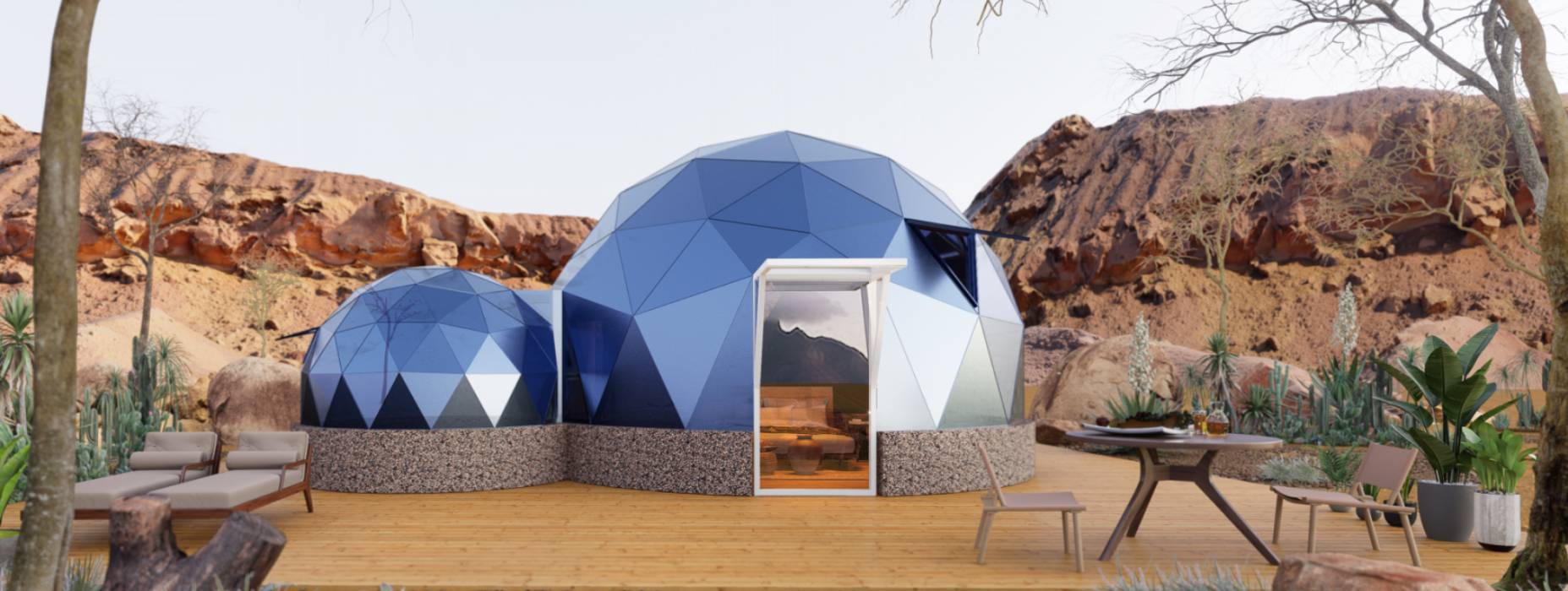 漳县球形智能光伏玻璃星空房